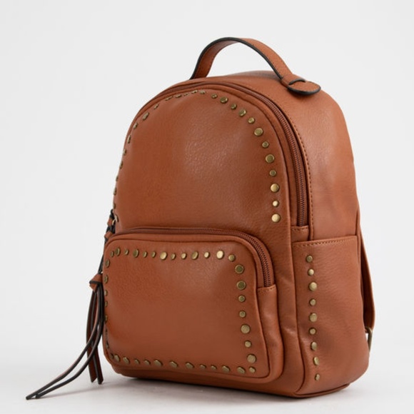 Violet Ray Handbags - VIOLET RAY Mini Backpack Cognac Brown